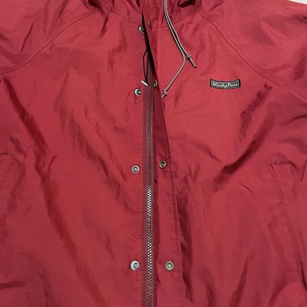 Vintage 80s The North Face Windy Pass Gore-Tex Jacket Mens Medium Red Hooded